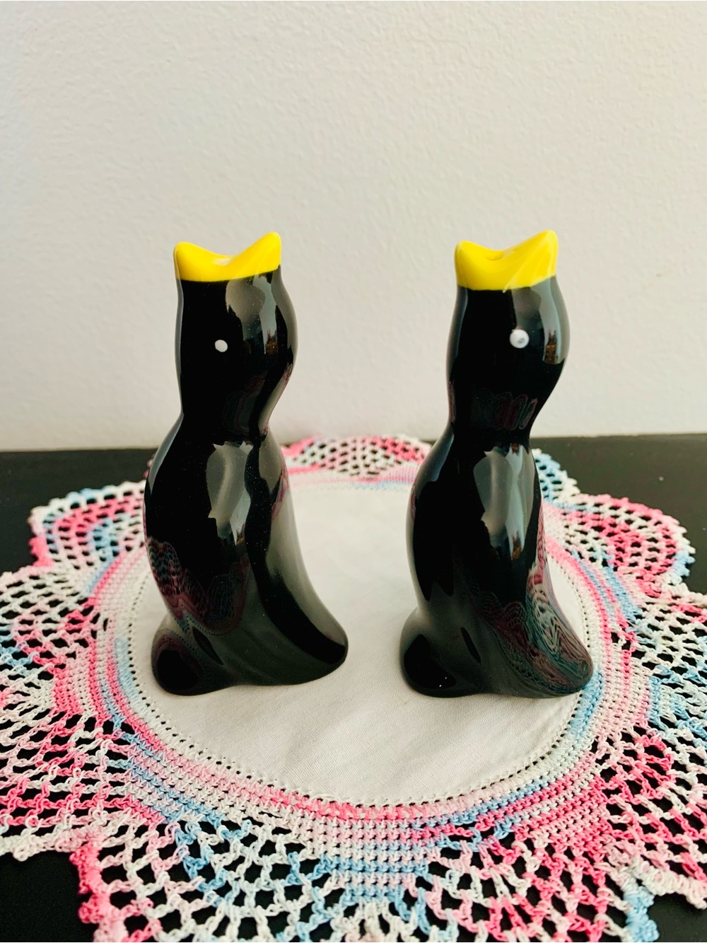 Pair Of Vintage Pie Birds